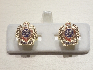 Royal Engineers George V1 enamelled cufflinks - Click Image to Close